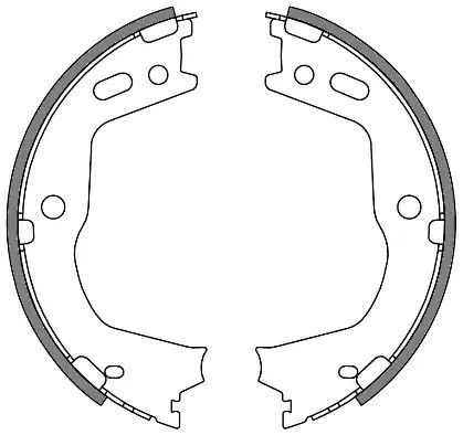 Комплект гальмівних колодок, гальмо стоянки HYUNDAI SANTA, KIA SORENTO, REMSA (466600)