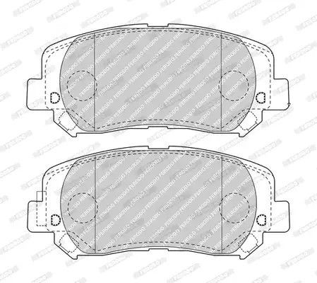 Комплект тормозных колодок, дисковый тормоз JEEP CHEROKEE, FERODO (FDB4999)