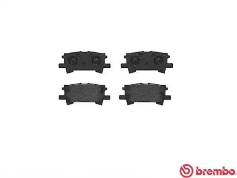 Комплект гальмівних колодок, дискове гальмо TOYOTA HIGHLANDER, LEXUS RX, BREMBO (P83068)