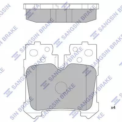 Комплект тормозных колодок, дисковый тормоз LEXUS LS, HI-Q (SP2301)