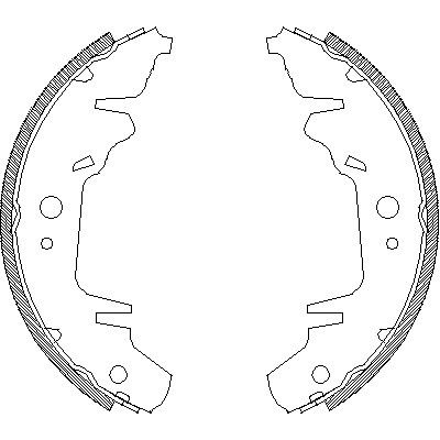 Комплект гальмівних колодок PLYMOUTH VOYAGER, DODGE CARAVAN, WOKING (Z402000)