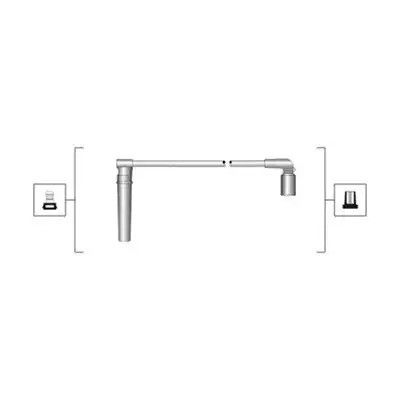 Комплект проводів запалення FSO LANOS 1,6, CHEVROLET CRUZE, MAGNETIMARELLI (941319170006)