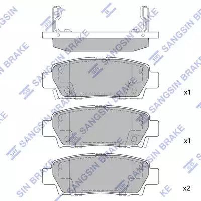 Комплект гальмівних колодок, дискове гальмо TOYOTA AVALON, HI-Q (SP2022)