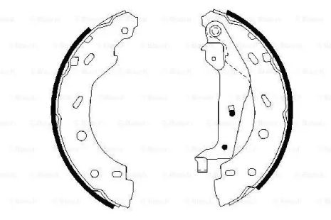 Комплект гальмівних колодок SMART FORTWO, BOSCH (0986487600)