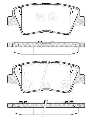 Комплект гальмівних колодок, дискове гальмо TOYOTA AURIS, SSANGYONG KORANDO, REMSA (136252)