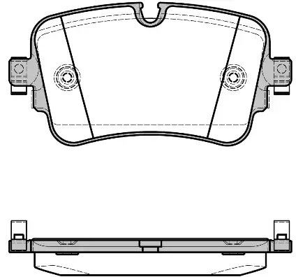 Комплект гальмівних колодок, дискове гальмо AUDI Q7, WOKING (P1768308)