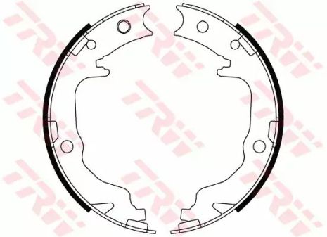 Комплект гальмівних колодок, гальмо стоянки MITSUBISHI ASX, TRW (GS8804)