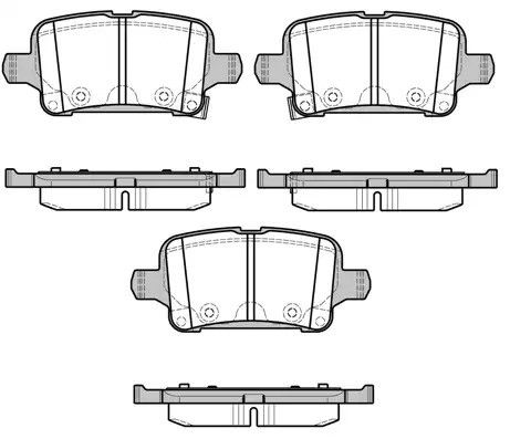 Комплект тормозных колодок, дисковый тормоз OPEL AMPERA-E, OPEL ASTRA, REMSA (162802)