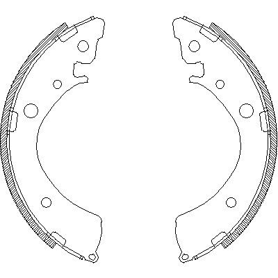 Комплект гальмівних колодок HONDA CIVIC, REMSA (436700)