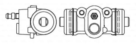 Цилиндр тормозной рабочий MAZDA PREMACY, BOSCH (F026002387)