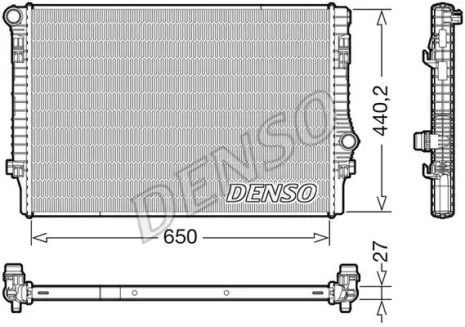 Радіатор охолодження двигуна SKODA KODIAQ, SEAT LEON, DENSO (DRM32049)