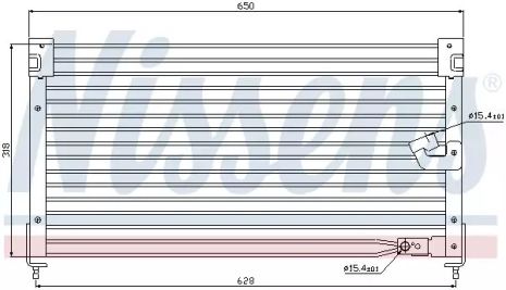 Радиатор, конденсор кондиционера ROVER 600, HONDA ACCORD, NISSENS (94362)