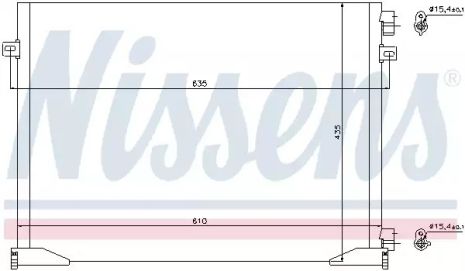 Радиатор, конденсор кондиционера NISSAN PRIMASTAR, OPEL VIVARO, NISSENS (940109)