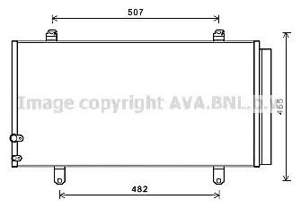 Радиатор, конденсор кондиционера TOYOTA CAMRY, AVA COOLING (TO5698D)