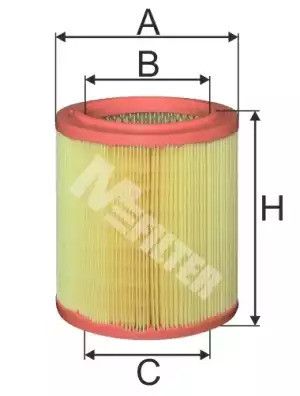 Фільтр повітряний PEUGEOT PARTNER, CITROËN XSARA, M-FILTER (A396)