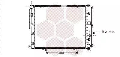 Радіатор охолодження двигуна MERCEDES-BENZ E-CLASS, Van Wezel (30002148)
