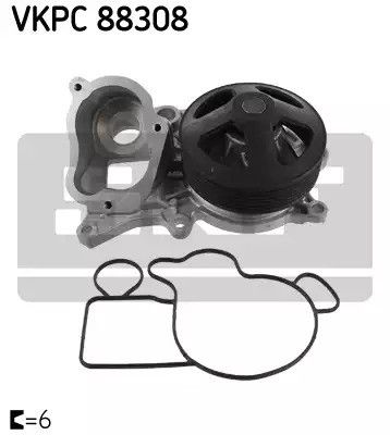 Помпа, водяний насос BMW 4, SKF (VKPC88308)