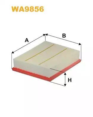 Фільтр повітряний SKODA RAPID, AUDI A1, WIXFILTRON (WA9856)