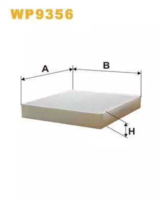 Фільтр салону CADILLAC SRX, SAAB 9-5, WIXFILTRON (WP9356)