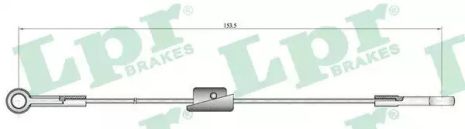 Трос ручного тормоза FORD ESCORT, LPR (C0222B)