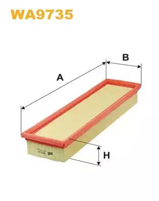 Фильтр воздушный CITROËN C3, PEUGEOT 207, WIXFILTRON (WA9735)