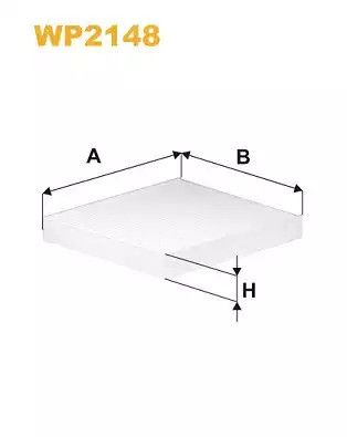 Фільтр салону GAZ GAZELLE, WIXFILTRON (WP2148)