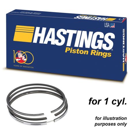 Кольца поршневые Caddy III 1.9TDI +0.5 (1cyl), HASTINGS PISTON RING (2C5029020)