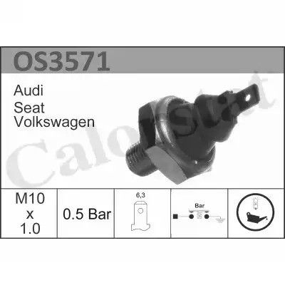 Датчик давления масла SKODA FABIA, SEAT AROSA, VW POLO, CALORSTAT BY VERNET (OS3571)