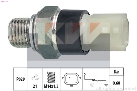 Датчик тиску масла FIAT TALENTO, MERCEDES-BENZ MARCO, INFINITI Q30, KW (500178)