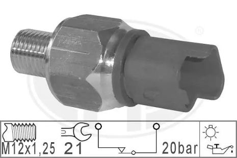 Датчик давления масла CITROËN C4, PEUGEOT 206+, PEUGEOT 307, ERA (330801)