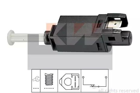 Вимикач датчик стоп сигналу SEAT TOLEDO, VW GOLF, VW POLO, KW (510056)