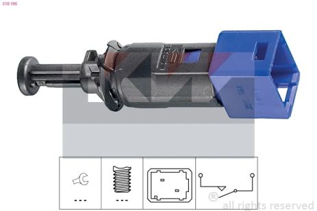 Вимикач датчик стоп сигналу NISSAN KUBISTAR, MITSUBISHI COLT, SMART FORFOUR, KW (510195)