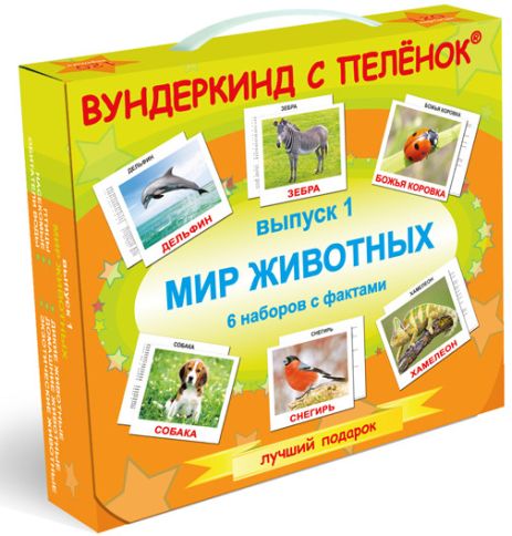 Подарунковий н-р №1 "Світ тварин" ламінація (дикі, буд., екзот., птахи, комахою, жит. води) РУС