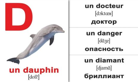 Картки міні російсько-французькі "Алфавіт/L'alphabet Francais" 20 карт., в пак. 10*9см, ТМ Вундеркінд з