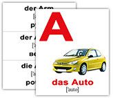 Картки міні Німецько-українські Алфавіт/Alphabet, ТМ Вундеркінд з пелюшок, Україна