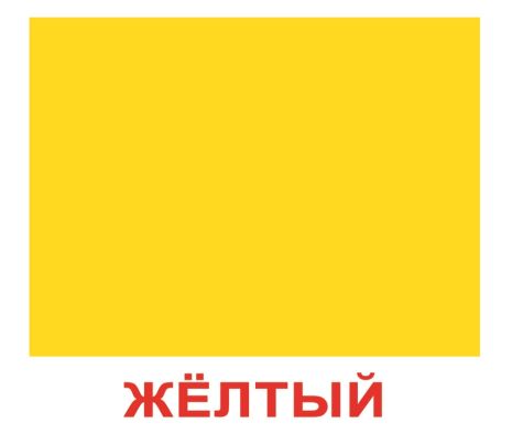 Картки великі російські з фактами "Форма та колір" 20шт, методика Глена Домана, в пак. 16,5*19,5см, ТМ