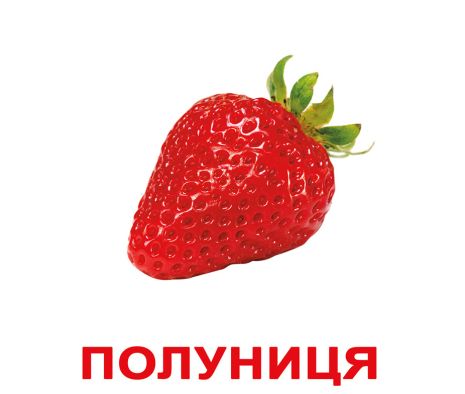 Картки великі українські з фактами, ламіновані "Ягоди" 20 карт., у пак. 16,5*19,5см, ТМ Вундеркінд з пелюшок,