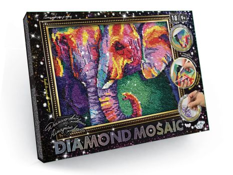 Набір для творчості Алмазна мозаїка "Diamond mosaic", мал., кор. 35*27*3см (10шт)