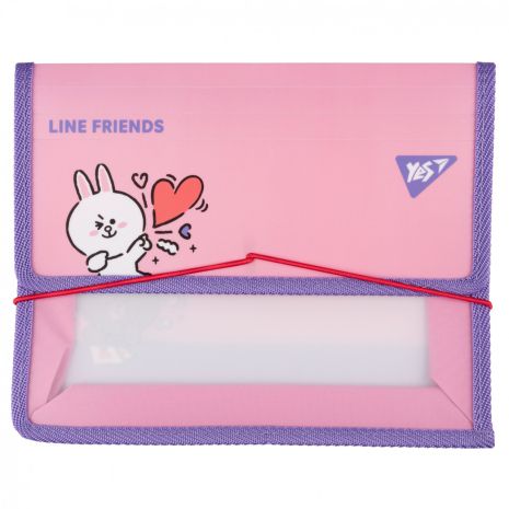 Папка для зошитів пласт. на резинці В5 "Line Friends. Cony", 23*19см, ТМ YES, Україна