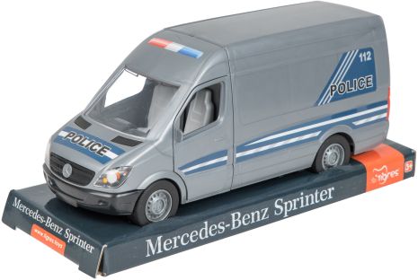 Автомобіль "Mercedes-Benz Sprinter", поліцейський, на планш. 12*28*10см, TM Wader