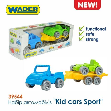 Набір авто "Kid cars Sport" (джип та баги) 3ел., в кор. 26*9*8см, ТМ Wader (20шт)