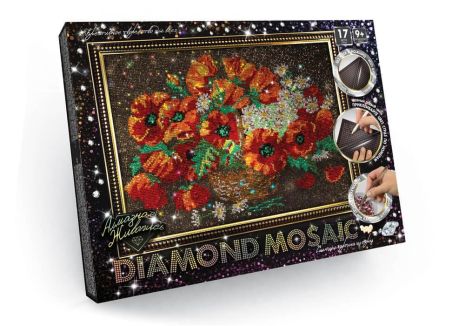 Набір для творчості "Діамантовий живопис Diamond mosaic", 10 видів, бол., в кор. 47*37*3см (10шт)