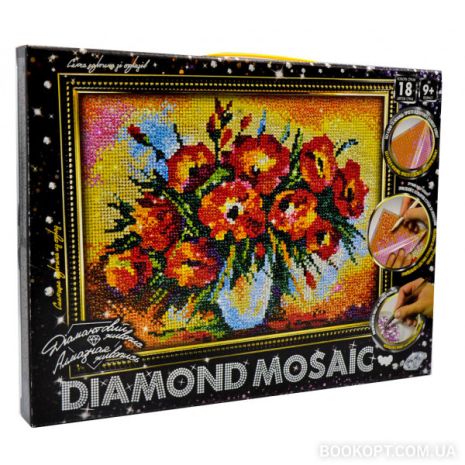 Набір для творчості Алмазна мозаїка "Diamond mosaic", мал., кор. 35*27*3см (10шт)