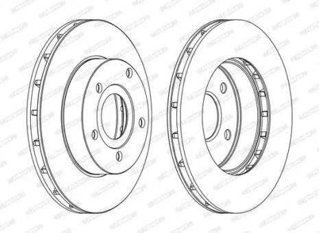 Диск тормозной JEEP GRAND CHEROKEE, FERODO (DDF1169C)