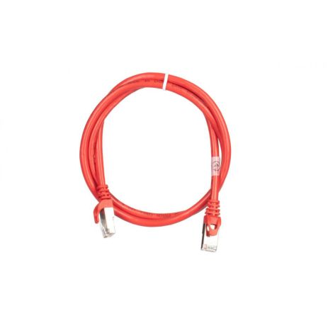 Патч-корд 2E Cat 6,S-FTP екран. фольга з обплетенням, RJ45, 4Х2 27AWG ,7/0.14 Cu, 1.00 m, PVC,Red