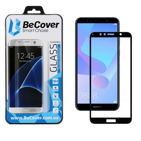 Защитное стекло BeCover для Huawei Y6 2018/Y6 Prime 2018 Black (702232)