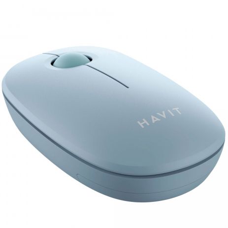 Беспроводная мышь HAVIT HV-MS57GT Light Blue, 1600 DPI, 2.4 ГГц, компактная, оптическая