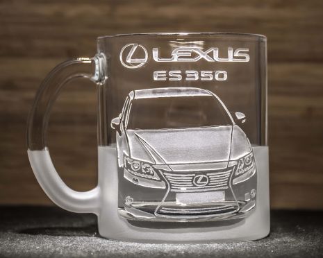 Чашка для чая и кофе с гравировкой Lexus ES 350