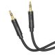 AUX кабель Hoco UPA30 Jack 3.5 to Jack 3.5 1m black