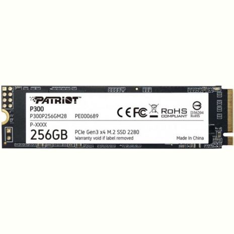 SSD M.2 Patriot P300 256GB NVMe 2280 PCIe 3.0 3D TLC